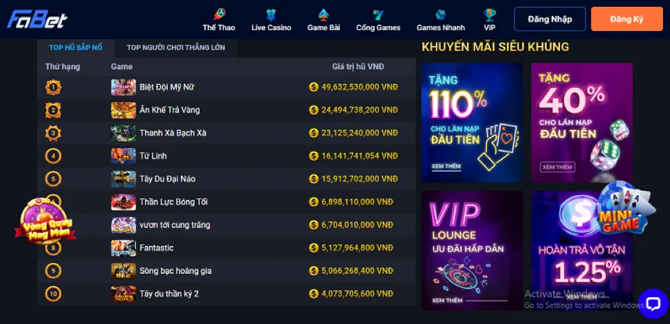 Giao diện cá cược thể thao vclub casino hiển thị nhiều môn thể thao khác nhau như bóng đá, bóng rổ, quần vợt với tỷ lệ cược trực tiếp